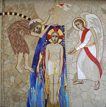 Bautismo del Señor, Mosaico de Marko I. Rupnik 